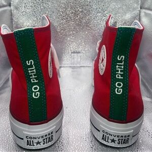 Custom Philadelphia Phillies Platform‎ Converse Chuck Taylor’s - Women’s 6